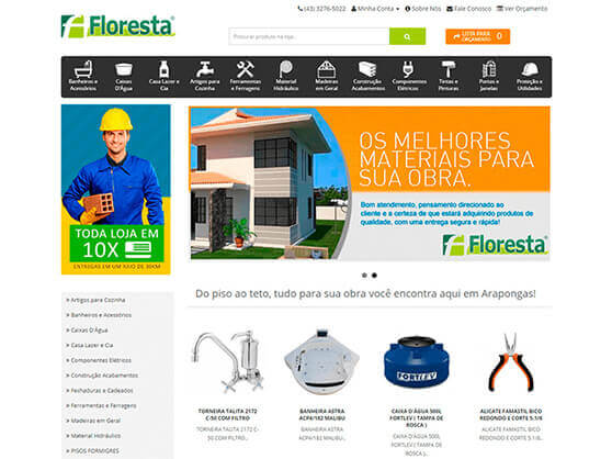 Floresta - Depósito de materiais de construção